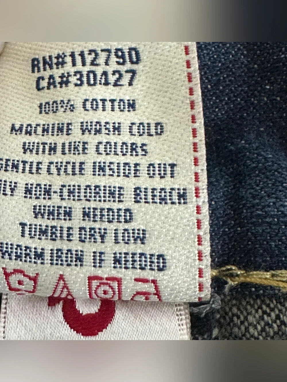 NWT VTG True Religion Ricky Super QT Thick Stitch Men's Jeans Size 38 RARE Y2K